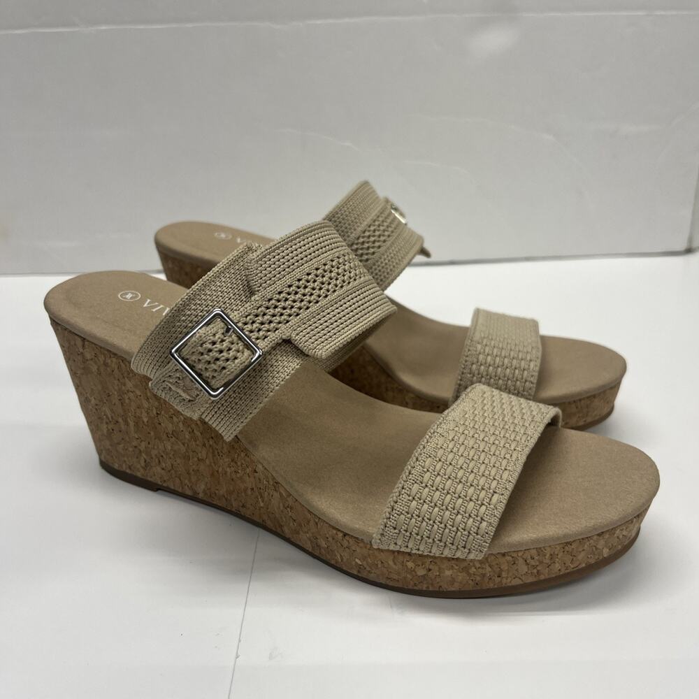 Women's Tan Wedge Sandals